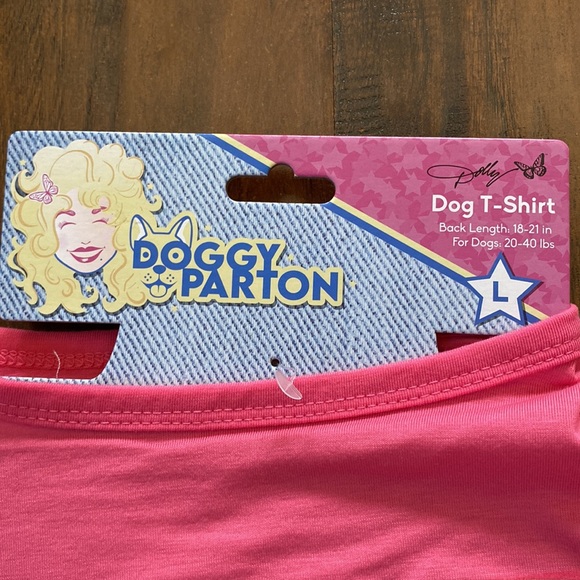 Doggy Parton Pink It Cost a lot of Money to Look This Cheap Dog T Shirt Size L - Picture 3 of 7